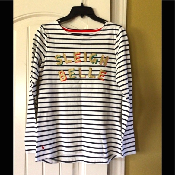 SALE OFR🆕JOULES “SLEIGH BELLE” HARBOUR JERSEY TOP (Sz2) - Picture 7 of 13